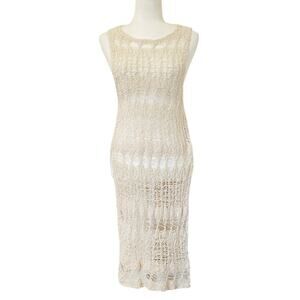FP Open-Knit Cream Dress Sz XS
